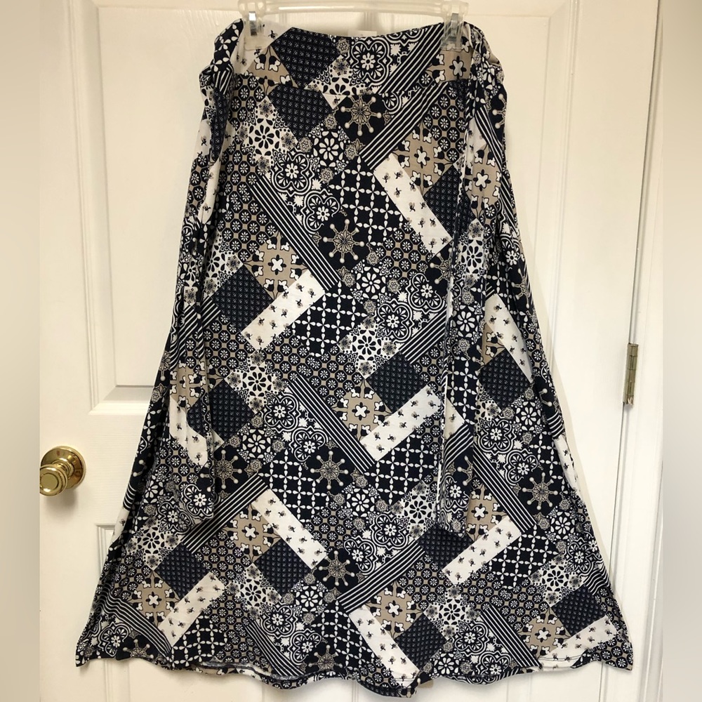 C est 1946 Long Belted Floral Skirt